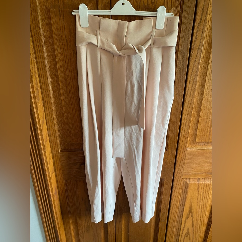 Rachel Roy high waisted tie trousers